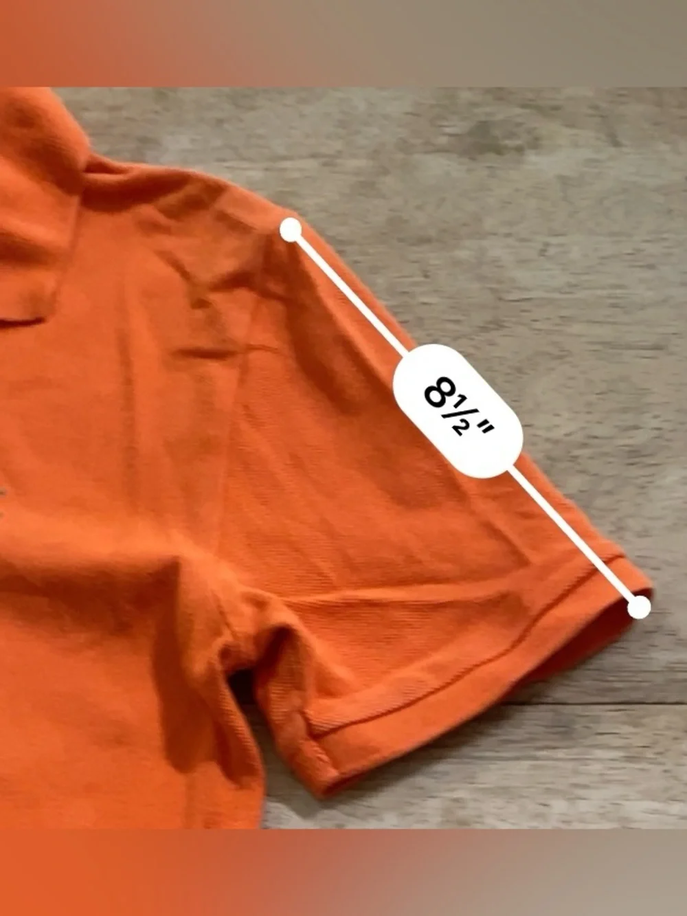 Vintage Polo Ralph Lauren Big Boys’ Sz L (14-16) Orange Iconic Mesh Polo Shirt